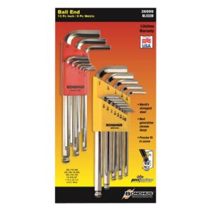 Bondhus Standard and Metric Ball End L-Wrench Sets (22-Piece)