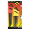 Bondhus Standard and Metric Stubby Double Ball End XL L-Wrench Sets (22-Piece)