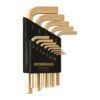Bondhus Standard Hex End Short Arm L-Wrench Set with GoldGuard Finish (13-Piece)