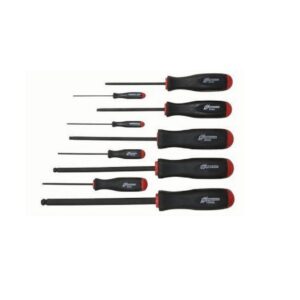 Bondhus Metric ProHold Ball End Screwdriver Set with ProGuard (9-Piece)