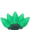 Brite Star 50 Green Faceted LED C7 Christmas Lights with 16 ft. Green Wire
