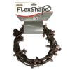 Brite Star 50-Light Pure White Micro Mini Flex-Shape LED Light String, Brown Wire