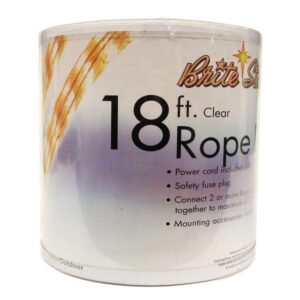 Brite Star 18 ft. 50-Light Clear Rope Light