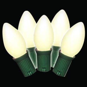 Brite Star 25-Light Frosted White Old Fashioned Lights (Set of 2)
