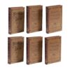 A & B Home Classic Vintage 5.5 in. Brown Book Box (Set of 3)