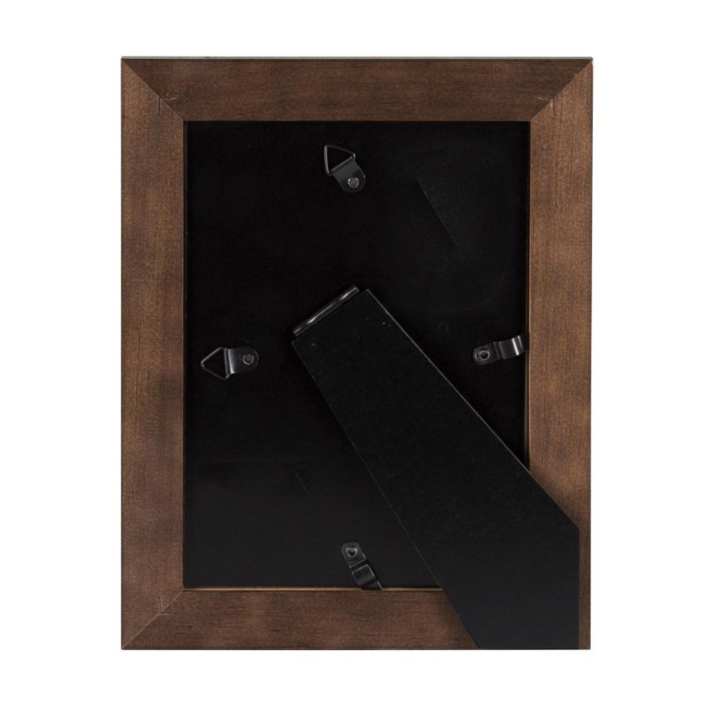 DesignOvation Kieva 5 in. x 7 in. Brown Picture Frame (Set of 6)