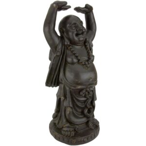 Oriental Furniture Oriental Furniture 3 ft. Tall Standing Laughing Buddha Decorative Statue