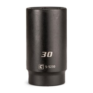 Capri Tools 1/2 in. Drive 30 mm 6-Point Metric Deep Impact Socket
