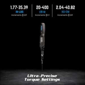 Capri Tools Certified 1.77 in./lbs. to 35.39 in./lbs. Dual Direction Digital Torque Screwdriver