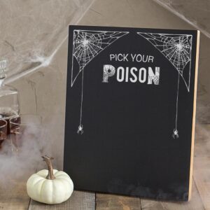 Cathy's Concepts 14 in. x 11 in. Pick Your Poison Printed Chalkboard Wall Art