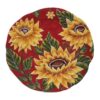 Certified International Sunset Sunflower Ceramic Round Platter