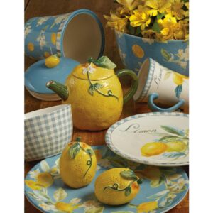Certified International 12.25 in. Multi-Colored Stoneware Citron Square Platter