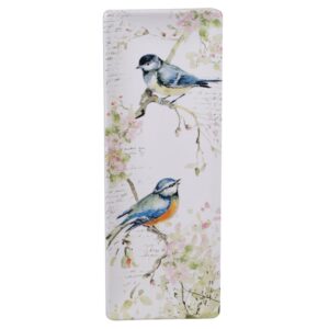 Certified International Spring Meadows Multi-Colored 16 in. Earthenware Rectangular Platter