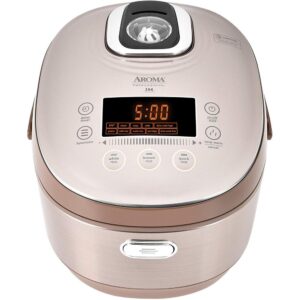 AROMA 5 Qt. Champagne Electric Multi-Cooker with Ceramic Pot