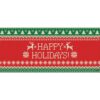 My Door Decor 7 ft. x 16 ft. Ugly Christmas Sweater Happy Holidays-Christmas Garage Door Decor Mural for Double Car Garage