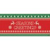 My Door Decor 7 ft. x 8 ft. Snow Family Holiday Garage Door Decor Mural for Single Car Garage