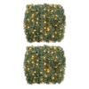 Home Accents Holiday 50 ft. Pre-lit Artificial Christmas Roping Garland with 200 Incandescent Clear Lights (Set of 2)