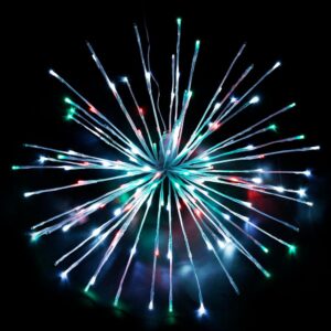 HOLIDYNAMICS HOLIDAY LIGHTING SOLUTIONS 16 in. Pure White/Red/Green LED Christmas Spritzer