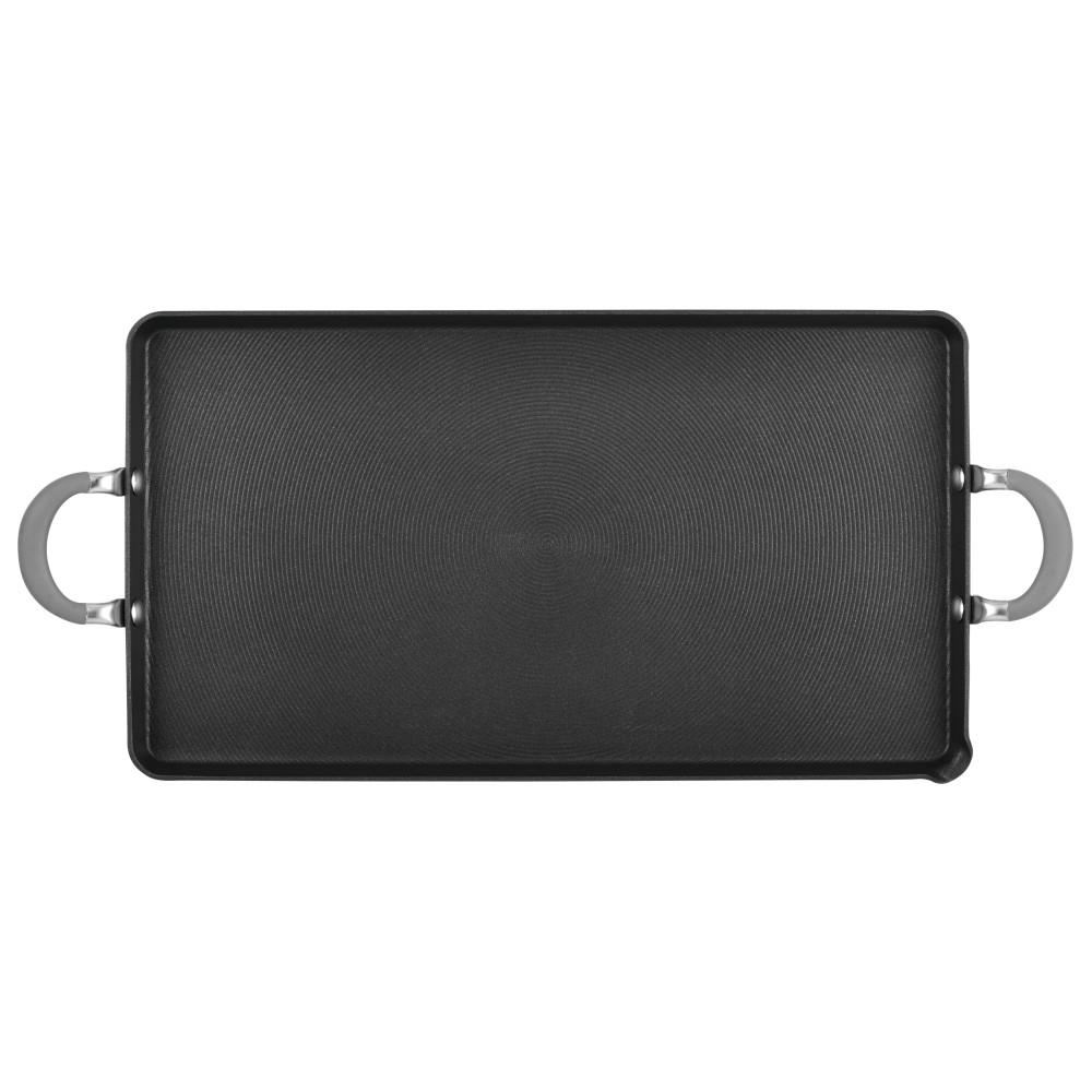 Circulon Elementum Hard-Anodized Nonstick Double Burner Griddle, 10-Inch x 18-Inch, Oyster Gray