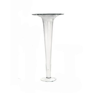 Abigails Trumpet Clear Glass Decorative Vase