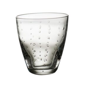 Abigails Rain Drop 8 oz. Clear Double Old-Fashioned (Set of 4)