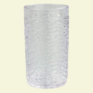 Carlisle 8 oz. SAN Plastic Pebble Optic Tumbler in Clear (Case of 24)