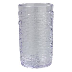 Carlisle 16 oz. SAN Plastic Pebble Optic Tumbler in Clear (Case of 24)