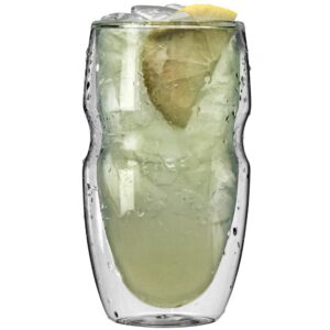 Ozeri Serafino Double Wall 16 oz. Iced Tea and Coffee Insulated Drinking Glasses (Set of 6)