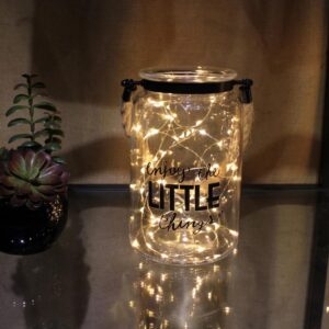Stonebriar Collection 7 in. Clear Glass Hurricane Candle Holder