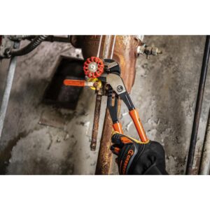 Crescent 8 in. Z2 K9 Straight Jaw Dipped Handle Tongue and Groove Pliers