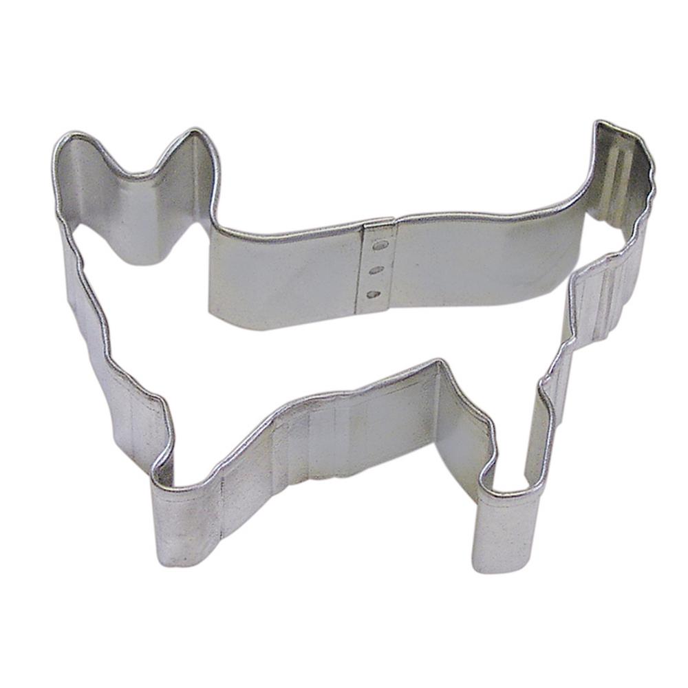 CybrTrayd 12-Piece Corgi 3.75 in. Tinplated Steel Cookie Cutter & Recipe