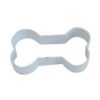 CybrTrayd 12-Piece Dog Bone 3.5 in.  White Polyresin  Cookie Cutter & Recipe