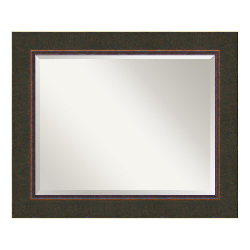 Amanti Art Milano 35 in. W x 29 in. H Framed Rectangular Bathroom Vanity Mirror in Dark Bronze
