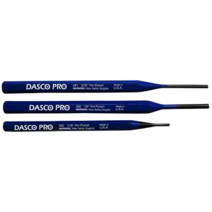 Dasco Pro Small Pin Punch Set (3-Piece)