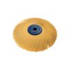 Dedeco Sunburst 3 in. x 1/4 in. 6 mic 3-Ply Radial Discs X-Fine Arbor Thermoplastic Cleaning and Polishing Tool (1-Pack)