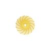 Dedeco Sunburst 5/8 in. Radial Discs - 1/16 in. Coarse 80-Grit Arbor Rotary Cleaning and Polishing Tool (12-Pack)