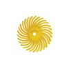 Dedeco Sunburst 7/8 in. Radial Discs - 1/16 in. Coarse 80-Grit Arbor Rotary Cleaning and Polishing Tool (12-Pack)