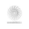 Dedeco Sunburst 7/8 in. x 1/16 in. 120-Grit Medium Dual Radial Discs Arbor Rotary Cleaning and Polishing Tool (12-Pack)