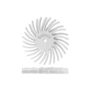 Dedeco Sunburst 7/8 in. x 1/16 in. 120-Grit Medium Dual Radial Discs Arbor Rotary Cleaning and Polishing Tool (48-Pack)