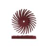 Dedeco Sunburst 7/8 in. Dual Radial Discs - 1/16 in. Standard 220-Grit Arbor Rotary Cleaning and Polishing Tool (12-Pack)