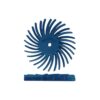 Dedeco Sunburst 7/8 in. Dual Radial Discs - 1/16 in. Fine 400-Grit Arbor Rotary Cleaning and Polishing Tool (12-Pack)