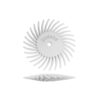 Dedeco Sunburst 7/8 in. x 1/16 in. 120-Grit Medium Knife-Edge Radial Discs Arbor Rotary Polishing Tool (12-Pack)