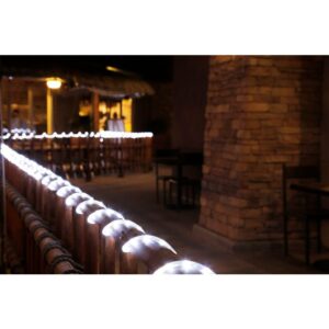 DEERPORT DECOR 16 ft. Cool White All Occasion Indoor Outdoor LED Rope Light 360-Degree Directional Shine Decoration