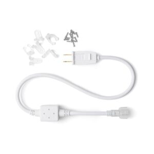 DEERPORT DECOR 16 ft. Cool White All Occasion Indoor Outdoor LED Rope Light 360-Degree Directional Shine Decoration