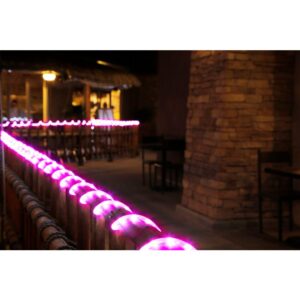 DEERPORT DECOR 16 ft. 108-Light LED Pink All Occasion Indoor Outdoor LED Rope Light 360Directional Shine Decoration