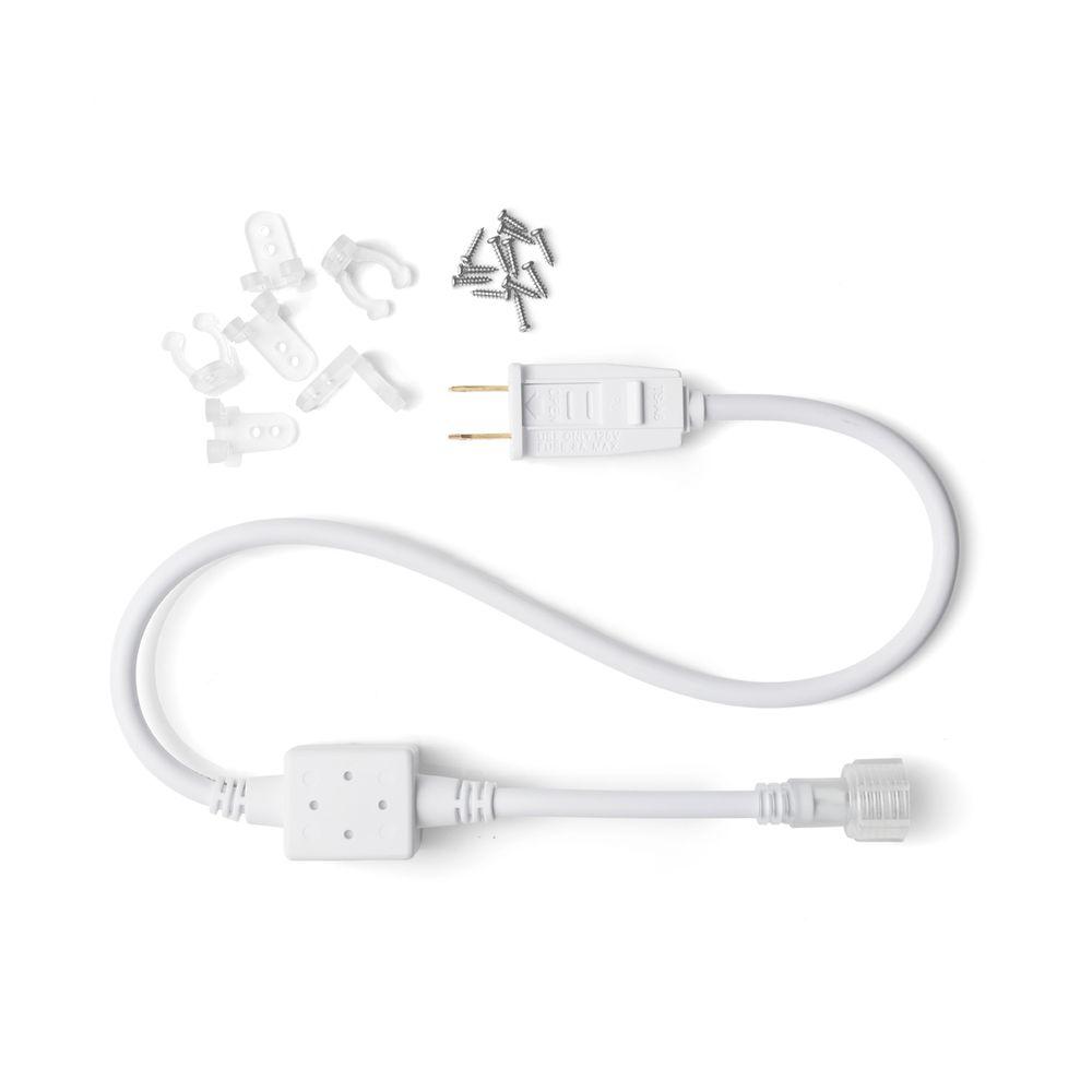 DEERPORT DECOR 48 ft. So ft. White All Occasion Indoor Outdoor LED Rope Light 360Directional Shine Decoration (2-Pack, 96 ft. Total)