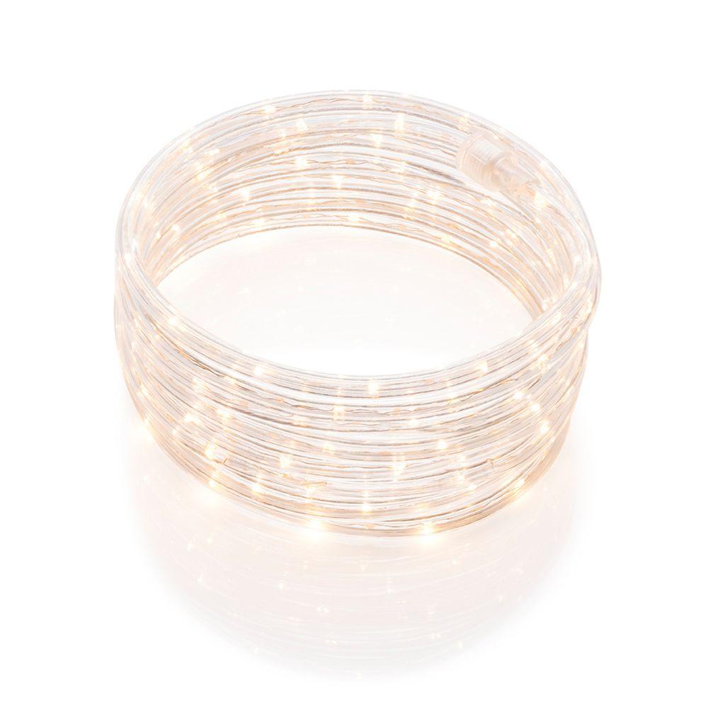 DEERPORT DECOR 48 ft. So ft. White All Occasion Indoor Outdoor LED Rope Light 360Directional Shine Decoration (2-Pack, 96 ft. Total)