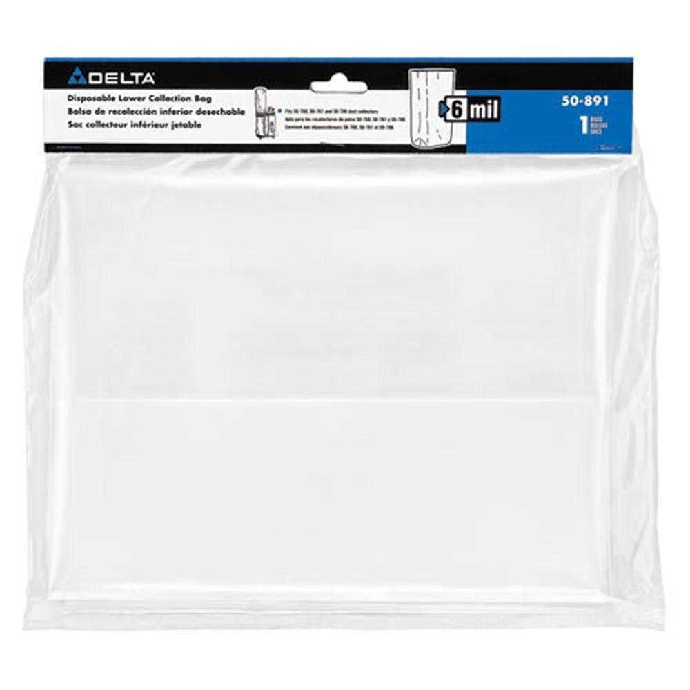 Delta 6 Mil Lower Collection Replacement Bag for 50-786 and 50-760 Dust Collector Accessory