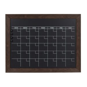 DesignOvation Beatrice Monthly Chalkboard Calendar Memo Board