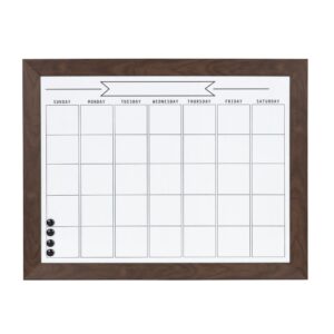 DesignOvation Beatrice Monthly Dry Erase Calendar Memo Board